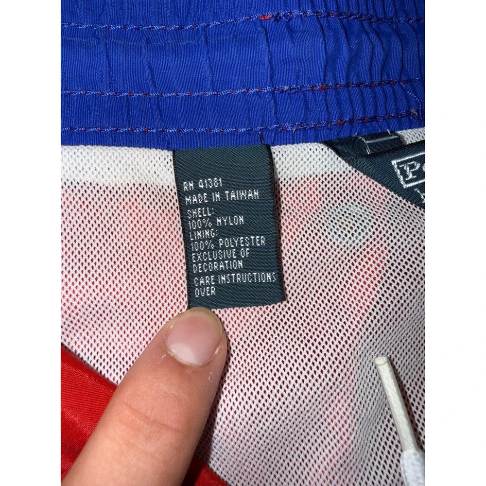 Polo Ralph Lauren Mens XL Red Blue Swim Trunks Board Shorts Mesh Lined 6